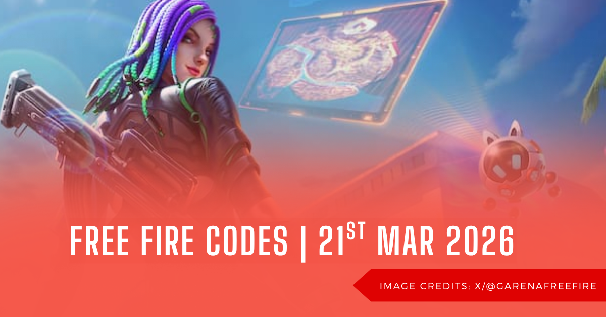 Free Fire Redeem Code Today – March 21st, 2026