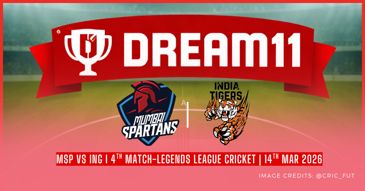 MSP vs ING Dream11 Prediction - Legends League Cricket, 2026
