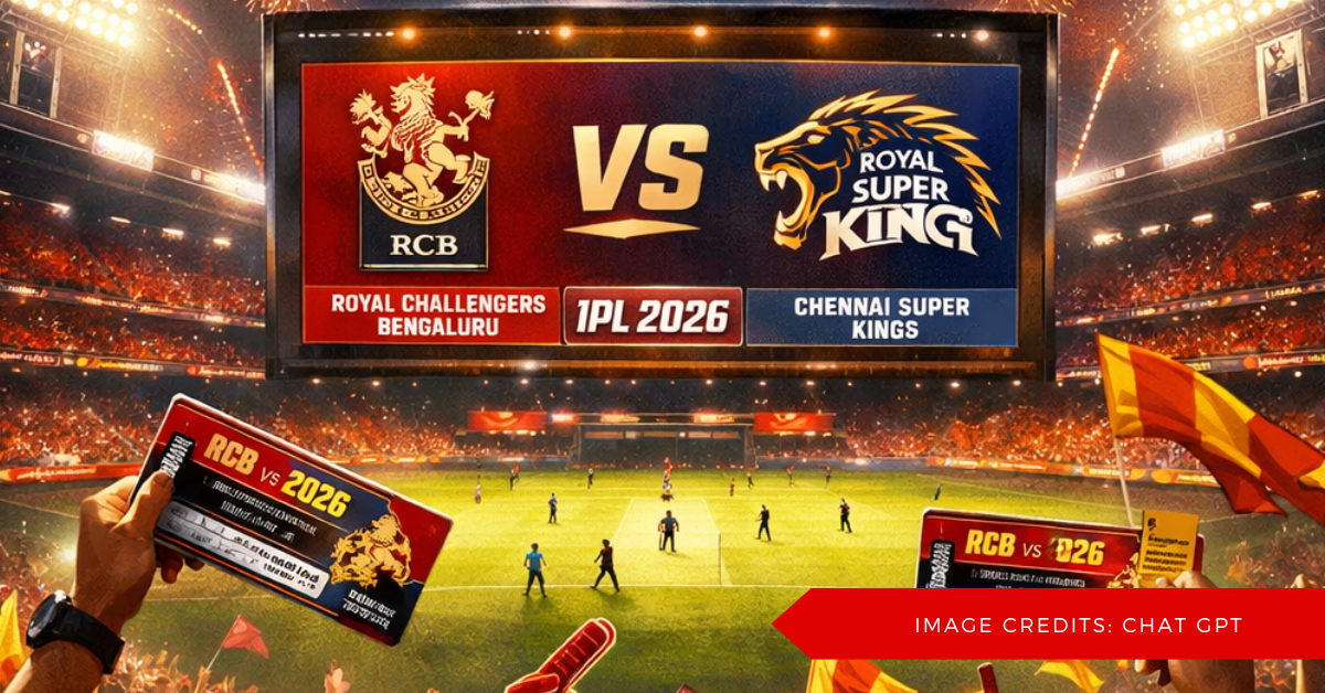 RCB vs CSK IPL 2026 Tickets: How to buy, Price, Seat Info