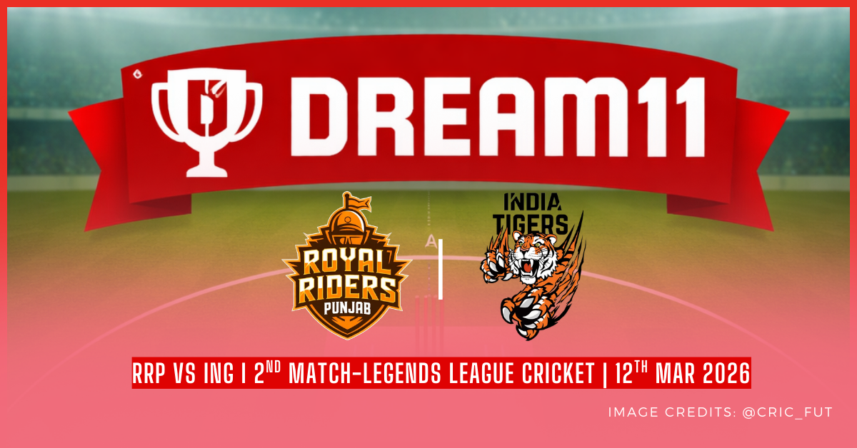 RRP vs ING Dream11 Prediction - Legends League Cricket, 2026